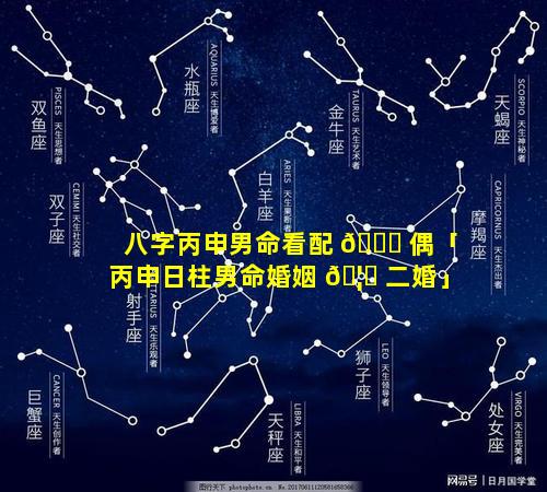 八字丙申男命看配 🐋 偶「丙申日柱男命婚姻 🦊 二婚」